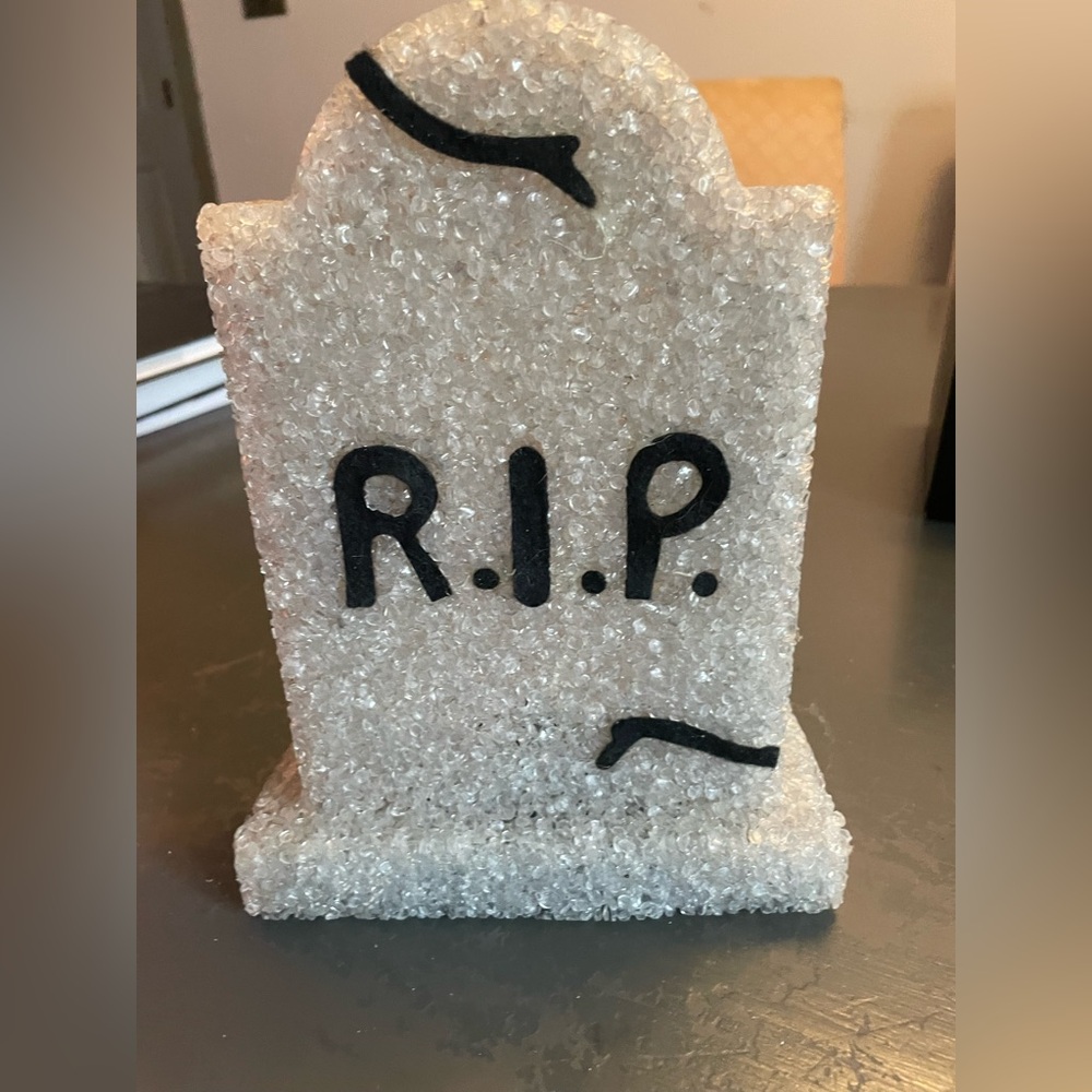 RIP Tombstone Decor Halloween goth emo